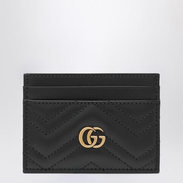 Gucci Black Gg Marmont Card Case Women