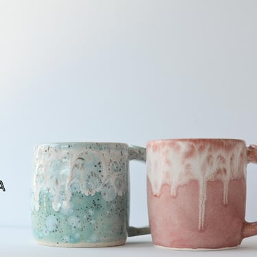 Mugs with Drippy Glaze | Birthday Gift | Christmas Gift 