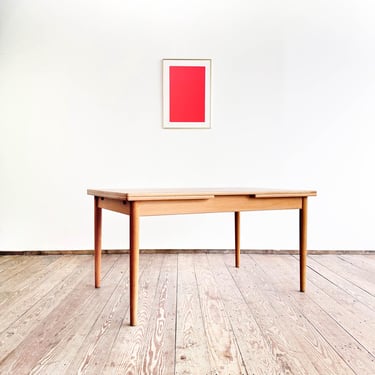 Extendable Mid-Century Oak Dining Table by Hans Wegner for Andreas Tuck, Danish Design, 1950s, Denmark 