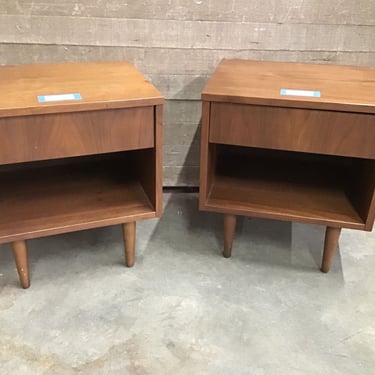 Mid Century Walnut Night Stands (Tacoma)