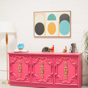 Hot Pink Fuchsia Dresser