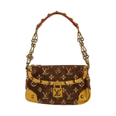 Louis Vuitton Brown Monogram Velour Mini Shoulder Bag