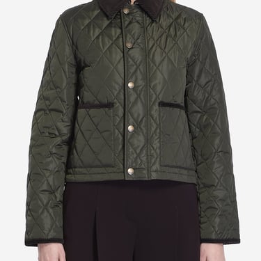 Burberry Women Cropped Quilted Jacket