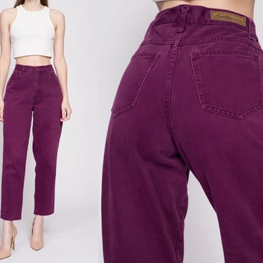 90s Purple High Waisted Mom Jeans - Petite Medium, 29