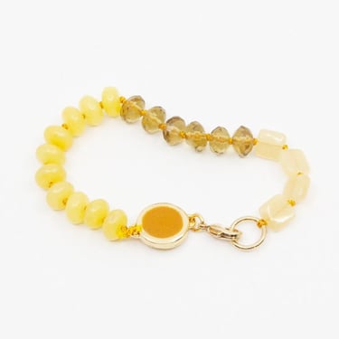 A. Carnevale BEADED BRACELET - YELLOW