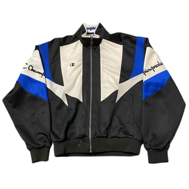 (XL) Black/White/Blue Champion Track Jacket 062922 RK