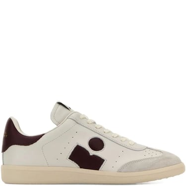 Isabel Marant Women Bryce Leather Sneakers With Suede Inserts