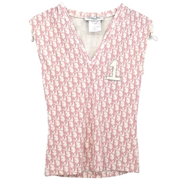 Christian Dior 2004 Trotter Sleeveless Top Pink #38