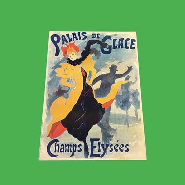 LOCAL PICKUP ONLY ———— Vintage Palais de Glace Champs Elysées Print By Jules Cheret 