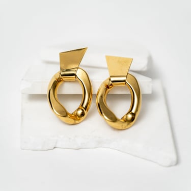 Babylone Gold Plated Brass Earrings