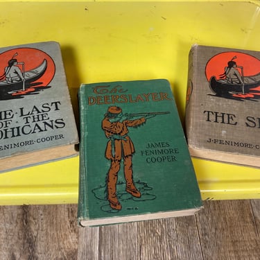 Set of 3 James Fenimore Cooper Novels 