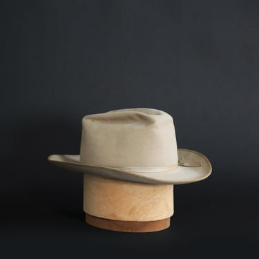 50s Stockman Cowboy hat | Vintage 1950s Stockman Eddy Bros taupe cowboy hat 