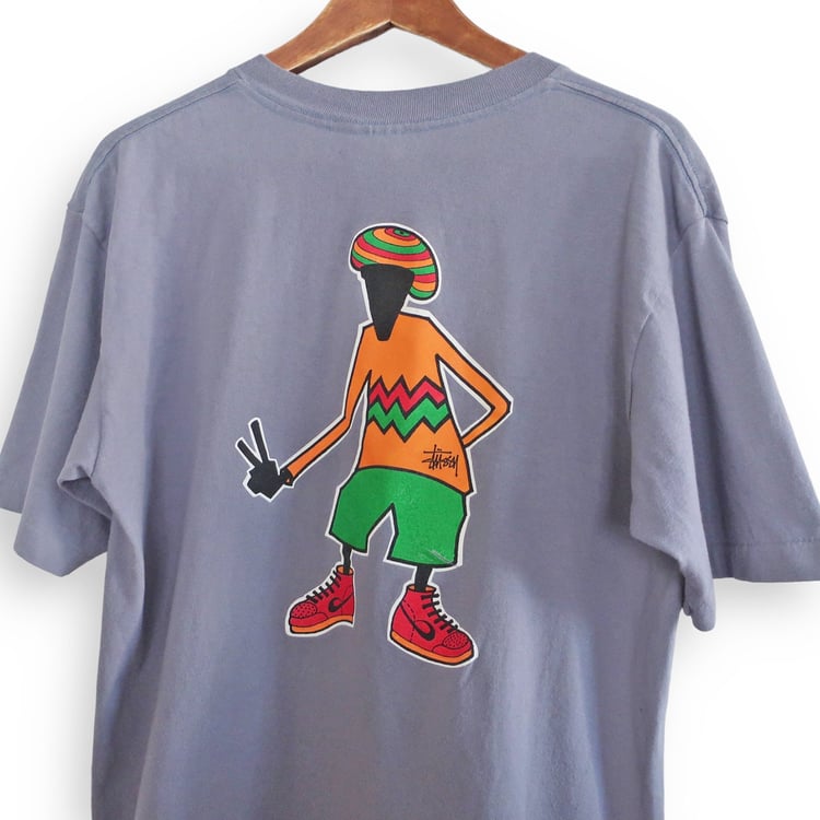 ま*い様 80’s~90’s old stussy Peace Man Desi xs2x