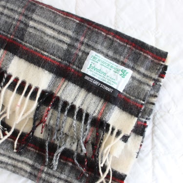 1960's Classic Plaid Cashmere/Wool Scarf 