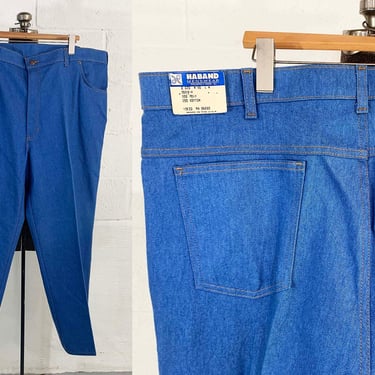 Vintage Haband Menswear Blue Jean Style Dress Pants Straight Jeans Pant 46