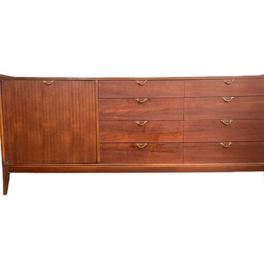 Free Shipping Within Continental US - Vintage Mid Century Modern 12 Drawer Dresser Dovetail Drawers 
