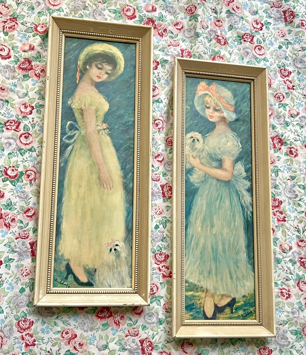 Vintage Huldah outlets Framed Art