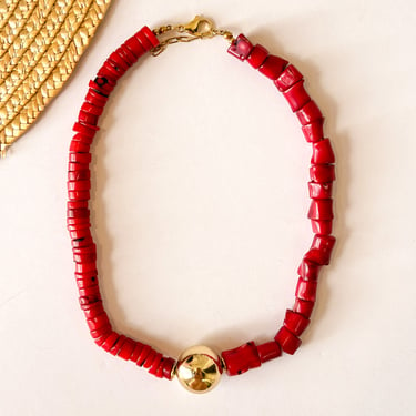 Bamboo Coral Statement Necklace