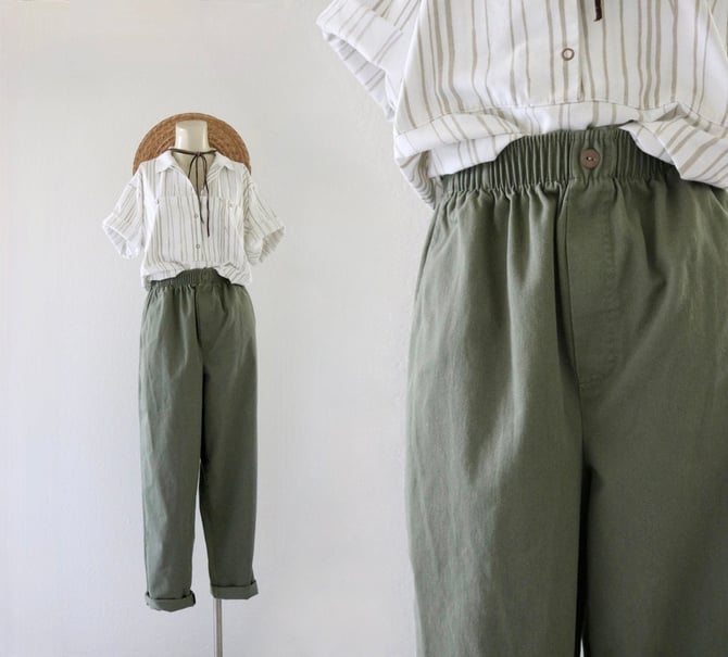 olive lounge trousers 26-32 