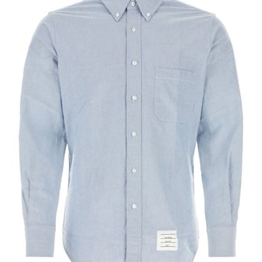 Thom Browne Man Light-Blue Oxford Shirt