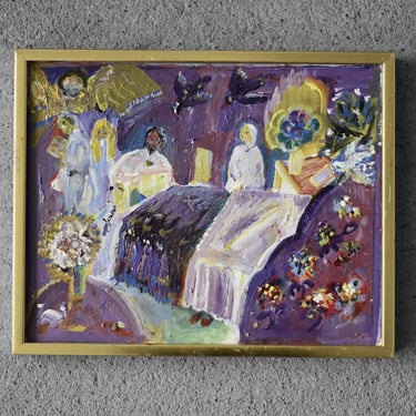Frideborg Bryth, Patienter Privat, Oil on Canvas, 1950s, Framed 