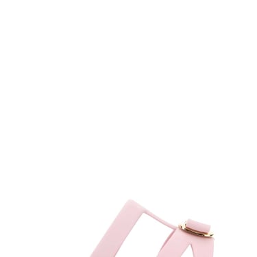 Salvatore Ferragamo Women Pastel Pink Rubber Lilou Slippers