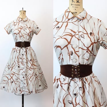 1940s AYWON original RAYON dress small | new spring summer 