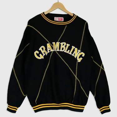Vintage College Gramblin Striped Colour Sweatshirt Sz M