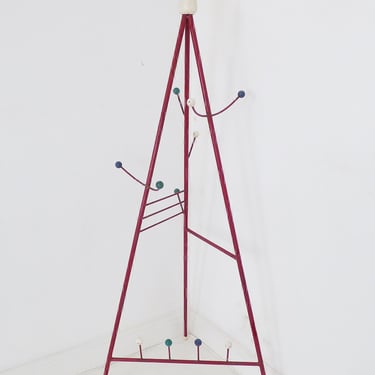 Vintage Sculptural Atomic Metal Belgian Coat Stand Hall Stand 1958 