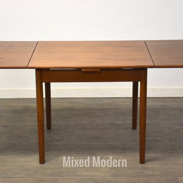Danish Modern Square Teak Dining Table 