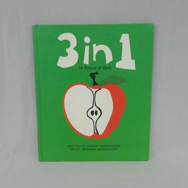 3 in 1, A Picture of God (1973) by Joanne & Benjamin Marxhausen - First Edition Hardcover - Vintage Trinity Religious Picture Book 