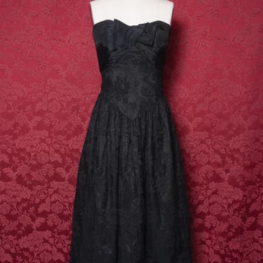 scott mcclintock black dress Scott McClintock Millennium 2000 Black Strapless Dress main image 1