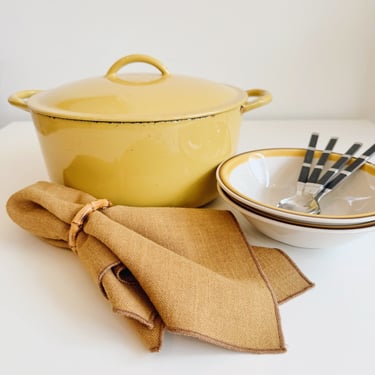 Descoware Belgium Yellow Dutch Oven