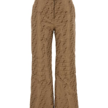 Fendi Women Embroidered Cotton Blend Pant