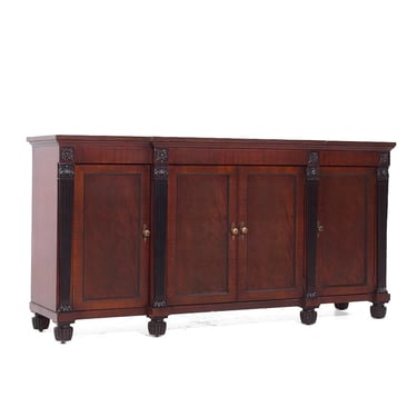 Baker Neoclassical French Empire Mahogany Sideboard Buffet Server Bar Credenza 