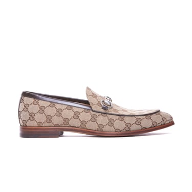 Gucci Men Gg Horsebit Loafers