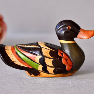 Vintage Wooden Duck Figurine Home Decor Table Decor Vintage Decor Collectable Figurine 