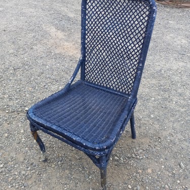 Resin Wicker Patio Chair 20.5 x 19.5 x 38.5