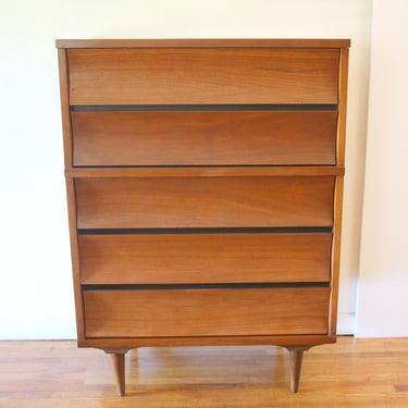 Mid Century Modern Tall Dresser by Johnson Carper