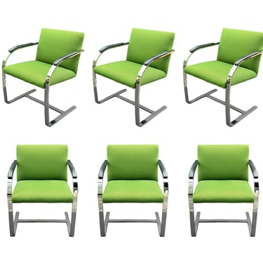 Set of Six Mies van der Rohe BRNO Chairs