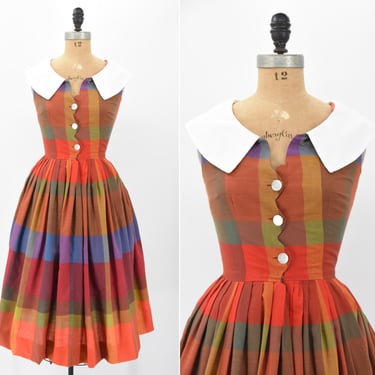 1950s Autumn Harvest dress 