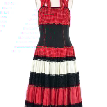 Jean Paul Gaultier Tiered Ruffle Dress