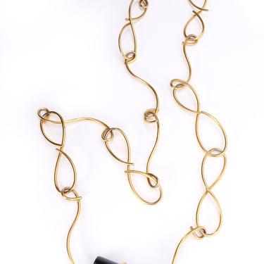 Swirl Loop Wire Necklace