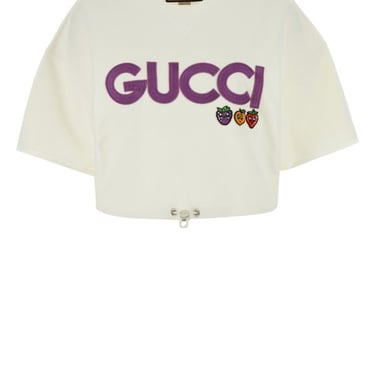 Gucci Woman White Cotton Oversize T-Shirt