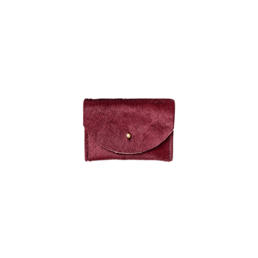 Plum Cowhide Cardholder