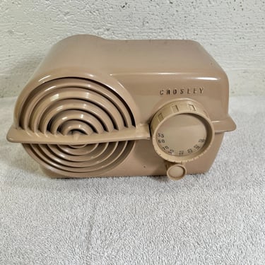 1951 Crosley Serenader, Bahama Beige Bakelite Radio, Elec Restored 11-118U 