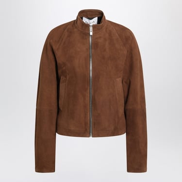 Alaia Brown Suede Jacket Women