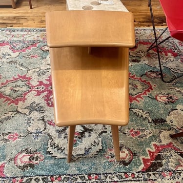 &#8216;Rare&#8217; Wedge Shaped Step Table by Heywood Wakefield