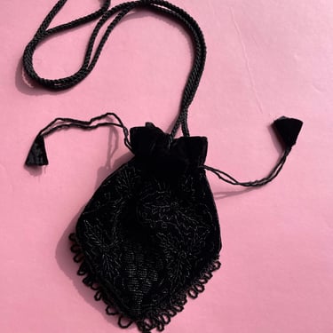 Vintage Velvet Drawstring Purse