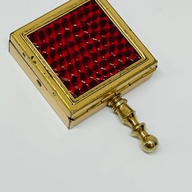 Red Reptile and Gold Personal Ashtray